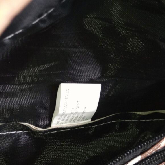 New Llama Design Novelty Brown COATED CANVAS Fanny Bag Crossbody 2 ZIP SECTIONS - Picture 5 of 8